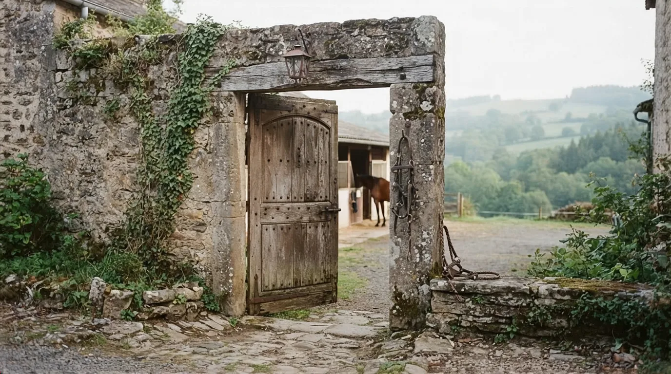 Entrée du Ferme équestre Hippocamp, centre équestre à Lempzours