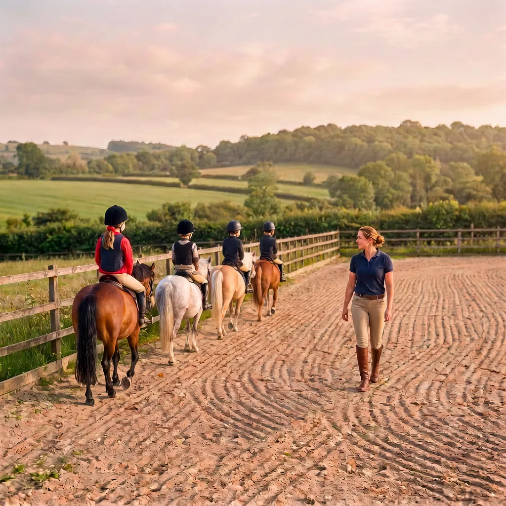 Cours de poney à Lempzours, Dordogne